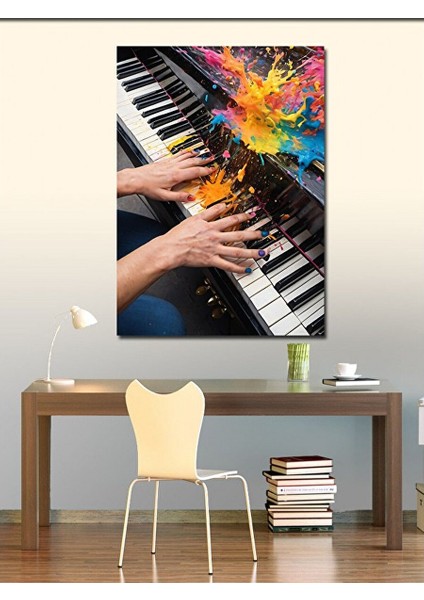 Kanvas Tablo Piyanist Eller 50X70 cm fiyatları