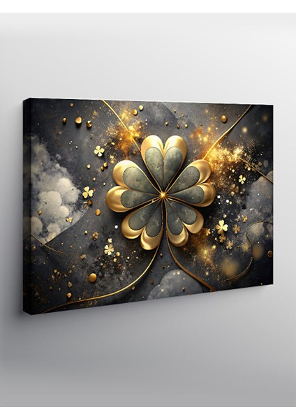 Kanvas Tablo Üç Yapraklı Yonca 70X100 cm