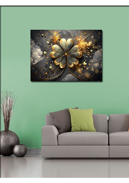 Kanvas Tablo Üç Yapraklı Yonca 70X100 cm fiyatları