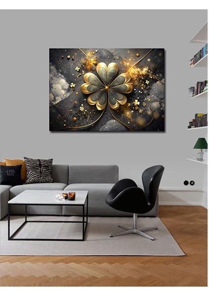 Kanvas Tablo Üç Yapraklı Yonca 70X100 cm modelleri