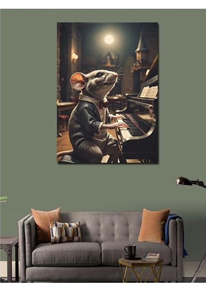 Kanvas Tablo Piyanist Fare 100X140 cm modelleri