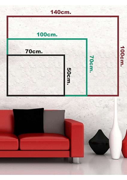 Kanvas Tablo Bozkurt ve Ay 70X100 cm