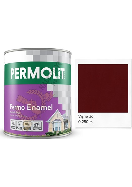 Enamel Sentetik Yağlı Boya Vi̇şne 0.250 Lt.