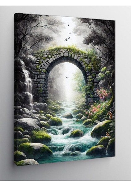Kanvas Tablo Büyülü Orman Yolu 70X100 cm