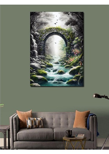 Kanvas Tablo Büyülü Orman Yolu 70X100 cm modelleri