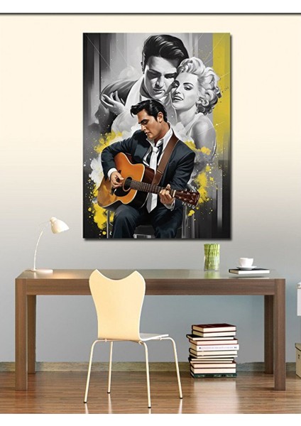 Kanvas Tablo Elvis Presley ve Marilyn Monroe 100X140 cm fiyatları