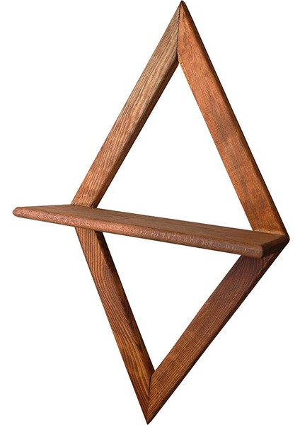 Dekoratif Ahşap Duvar Rafı 38X69 cm Tekli modelleri