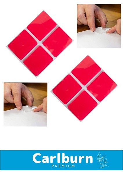 Özel Seri Ekstra Güçlü Pe Köpük Esaslı Çift Taraflı Hazır Kesilmiş 25X30MM Asma Bant 36 Adet modelleri