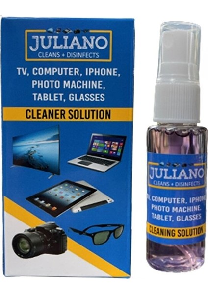 5 Adet - Gözlük, Telefon, Ekran, Laptop, Tablet, Televizyon, Temizlik Seti – 30 ml Temizleyici