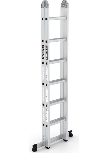 2x6 Basamaklı Katlanır Alüminyum Merdiven (K4) 2x6 Basamak fiyatları