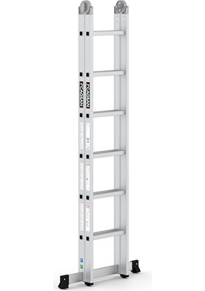2x6 Basamaklı Katlanır Alüminyum Merdiven (K4) 2x6 Basamak fırsatları
