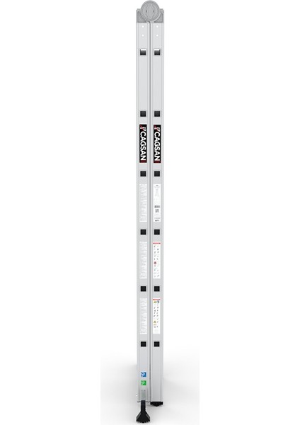 2x6 Basamaklı Katlanır Alüminyum Merdiven (K4) 2x6 Basamak indirimleri