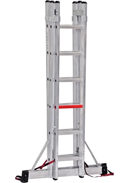 2x6 Basamaklı A Tipi Çift Taraflı Sürgülü Alüminyum Merdiven (TA002) 2x6 Basamak fırsatları