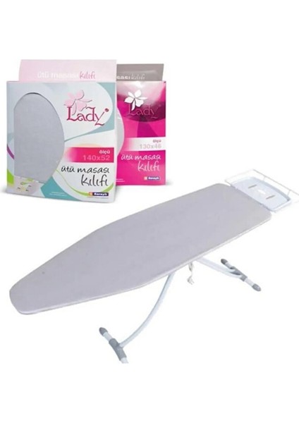 Lady Keçeli Ütü Masası Bezi 130X46 cm Ütü Masası Kılıfı fiyatları