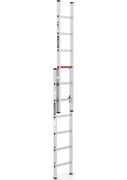 2x6 Basamaklı Iki Parçalı Alüminyum Merdiven (TS6040) 2x6 Basamak modelleri