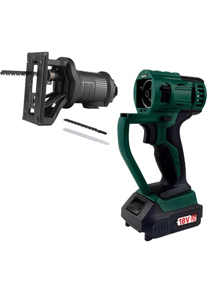 MS18-20 Akülü Multi Set 18 Volt / 2 Ah Li-Ion Çift Akülü Vidalama Multi Set