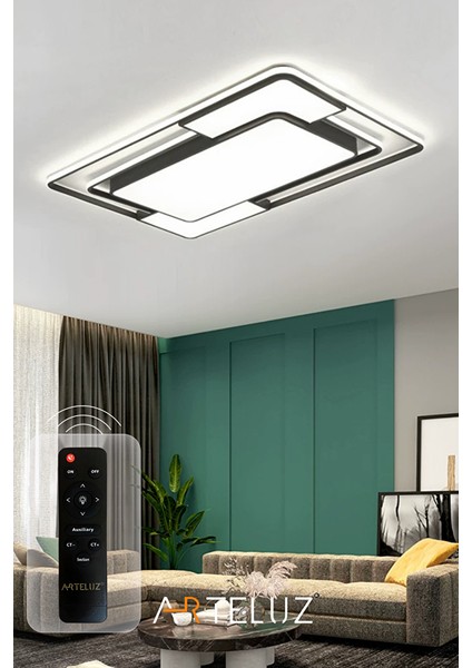 Di̇kdörtgen Model Modern Plafonyer Avi̇ze (90X60 Cm)