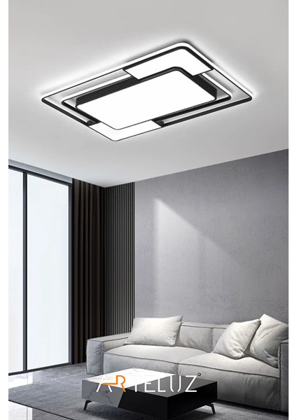 Di̇kdörtgen Model Modern Plafonyer Avi̇ze (90X60 Cm) modelleri