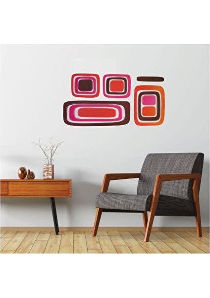 Duvar Çıkartma Stıcker Dekoratif Duvar Kağıdı,süs Iki Adet Kareli Desen Pvc 61X30X0,5CM modelleri