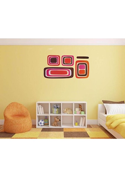 Duvar Çıkartma Stıcker Dekoratif Duvar Kağıdı,süs Iki Adet Kareli Desen Pvc 61X30X0,5CM fırsatları