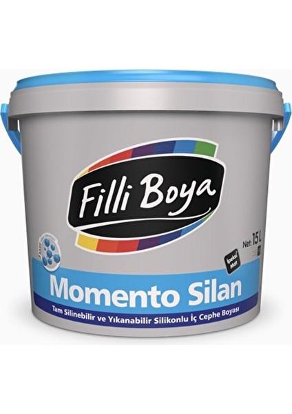 Filli Momento Silan 15 Lt Silinebilir Silikonlu Iç Cephe Boyası Kum Beyazı