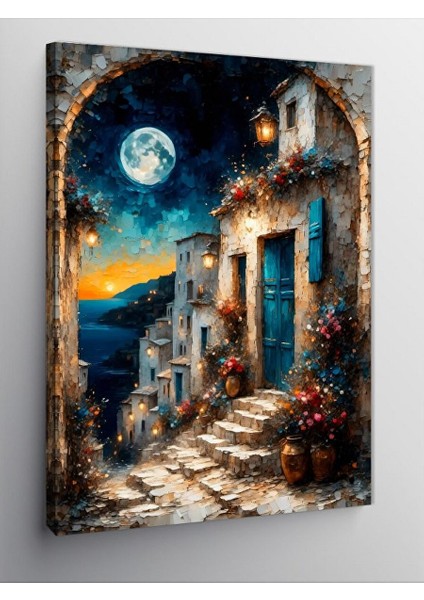 Kanvas Tablo Ayışığı Sokağı 100X140 cm