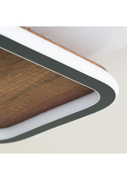 LED Avize Plafonyer Ahşap 30*30CM 43 Watt fırsatları