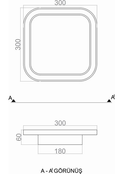 LED Avize Plafonyer Ahşap 30*30CM 43 Watt indirimleri