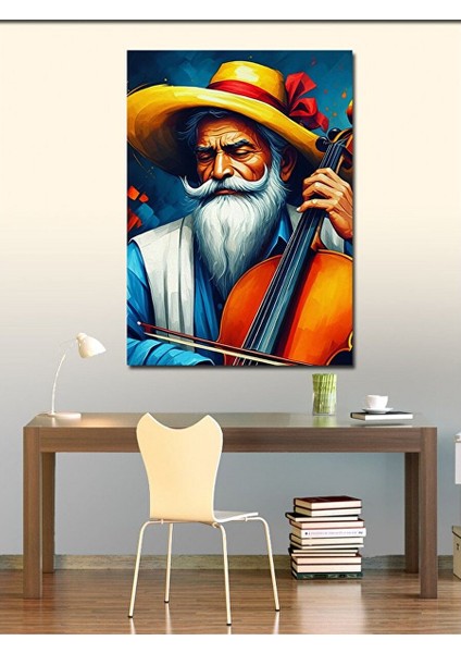 Kanvas Tablo Meksikalı Müzisyen 70X100 cm fiyatları
