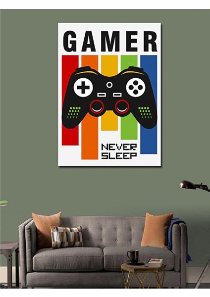 Kanvas Tablo Gamer Oyun Konsolu 70X100 cm fiyatları