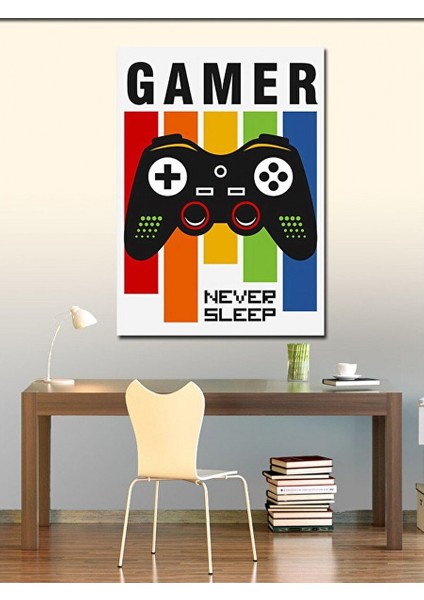 Kanvas Tablo Gamer Oyun Konsolu 70X100 cm modelleri
