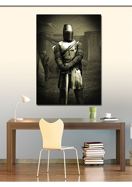Kanvas Tablo Tapınak Şovalyesi 100X140 cm modelleri