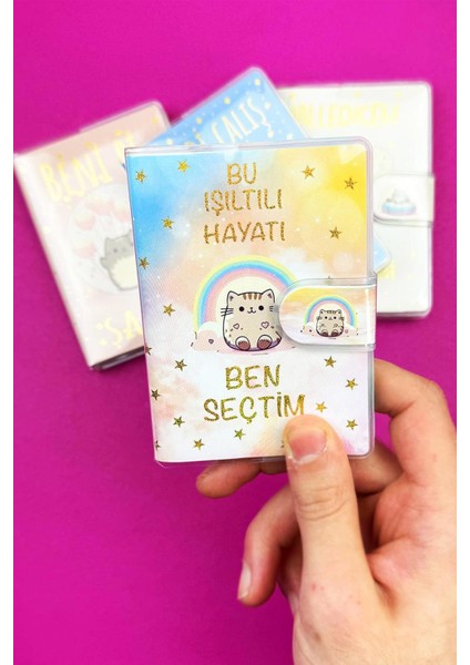 4 Adet Özel Tasarım Türkçe Motto Cırt Kapak Defter Set