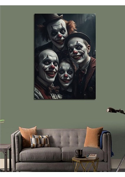 Kanvas Tablo Palyaçolar 100X140 cm fiyatları