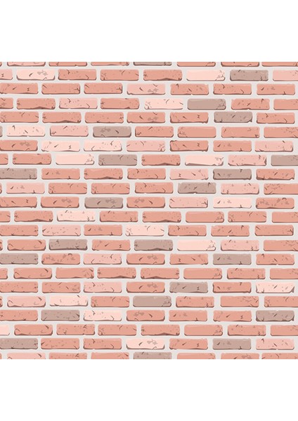 Pembe Tuğla Desenli Yapışkanlı Folyo, Mutfak Dolap, Tezgah Arası ve Mobilya Kaplama 1423 90X500 cm fiyatları