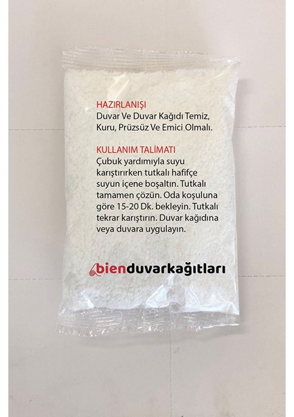 Bienfiks Özel Duvar Kağıdı Yapıştırıcısı Tutkalı 125 Gram (2-4 Rulo 20 M2) fiyatları