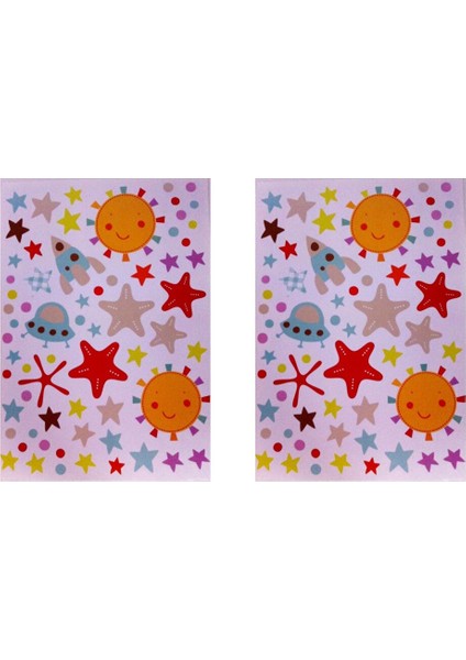 Duvar Çıkartma Stıcker Dekoratif Duvar Kağıdı,süs Iki Adet Uzaylı Desenli Pvc 70X50X0,5CM fiyatları