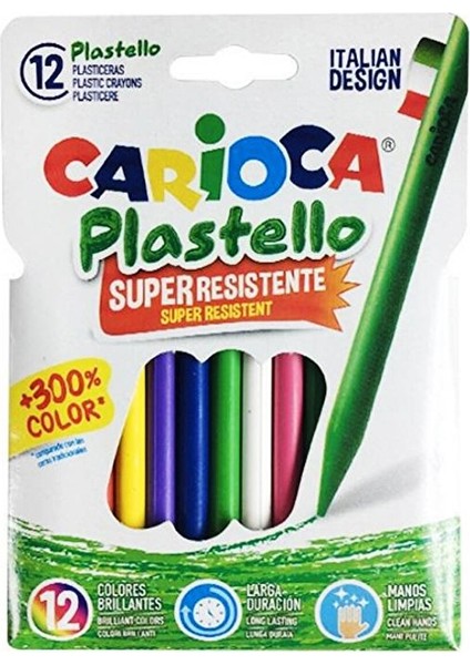 Plastello 12LI Elleri Kirletmeyen Pastel Boya