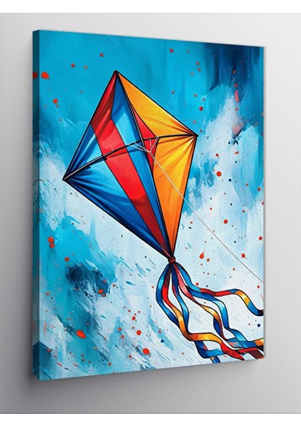Kanvas Tablo Uçurtma Uçuran Çocuk 70X100 cm