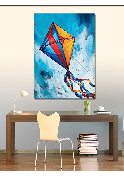 Kanvas Tablo Uçurtma Uçuran Çocuk 70X100 cm fiyatları