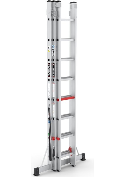 3x8 Basamaklı Üç Parçalı Çok Amaçlı Alüminyum Merdiven (TS175) 3x8 Basamak modelleri