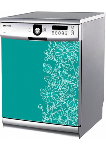 Tilki Dünyası Bulaşık Makinesi Kapak Sticker 0012