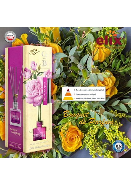 Doğal Çiçek Esansları Içeren, Ev - Ofis Kokusu 100ML. - Sedir ve Sandal Ağacı fiyatları