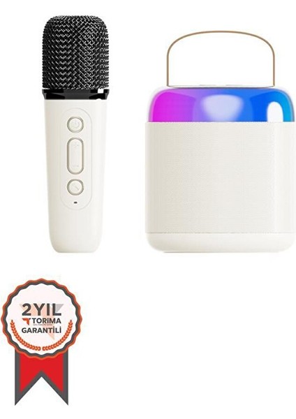 Torima K12 Taşınabilir Kablosuz Bluetooth Hoparlör Beyaz