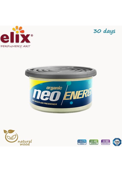 Neo Energy Metal Kutuda Ahşap Granüllere Emdirilmiş Özel Aromalı Koku - Limon fiyatları