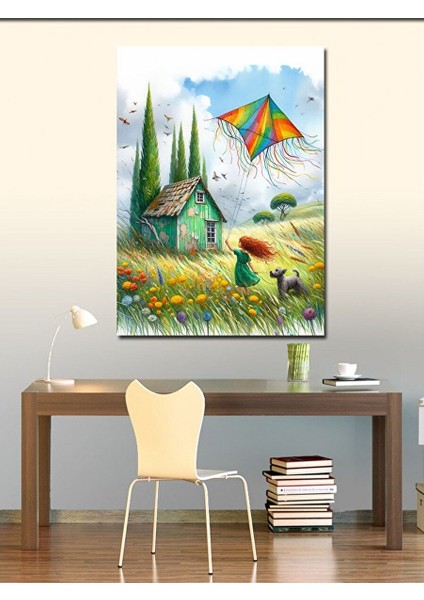 Kanvas Tablo Uçurtma ve Ev 50X70 cm fiyatları