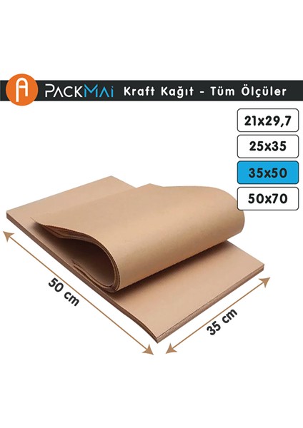 35X50 cm Kraft Kağıt – 100'LÜ Paket | Ambalaj-Paketleme, Okul-Proje-Sanatsal Çalışmalar 35X50 cm fiyatları