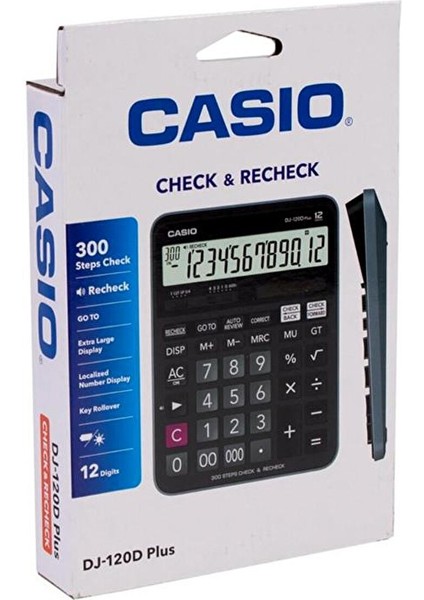 Casio DJ-120D Plus Masaüstü Hesap Makinesi