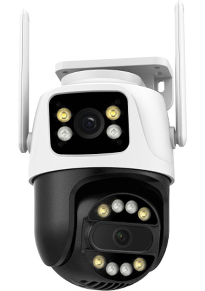 AV-S304 4mp 2 Kameralı Ptz Wifi Sesli Onvif Gece Görüşlü Kamera