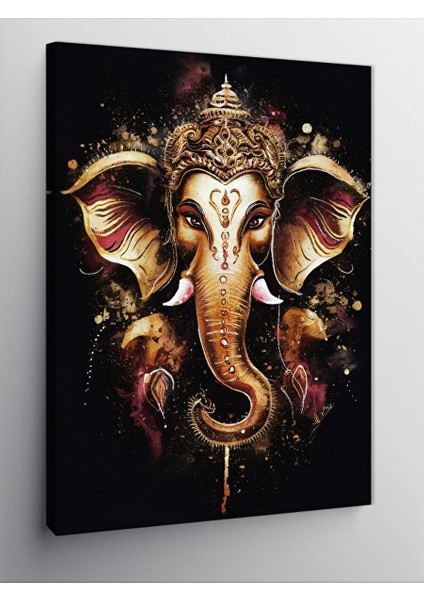 Kanvas Tablo Ganesha'nın Işıltısı 70X100 cm